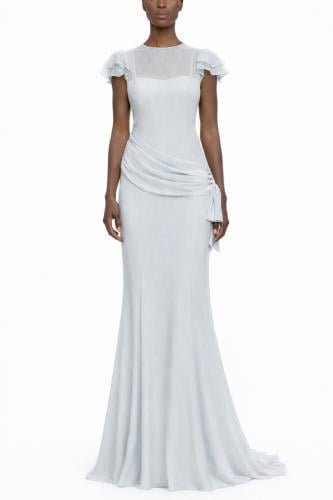 Column Silhouette — Muted Celadon Green — Natural...