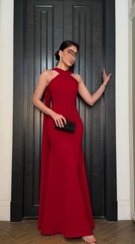 فستان ناعم باربي مع شال طويل