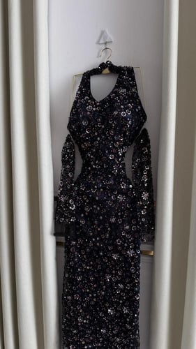 فستان سهرة كلفه مبطن