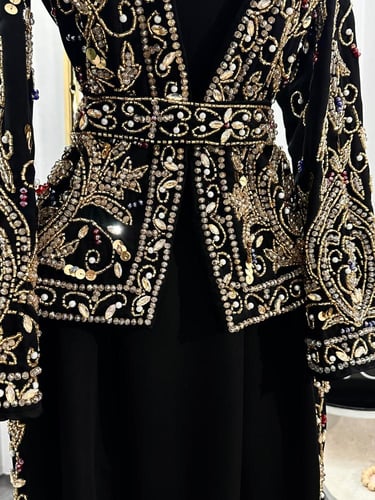 فستان سهرة قطعتين