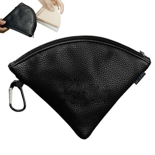 حقيبة جلدية لفلاتر القهوة الورقية من ميبرو لون اسو...