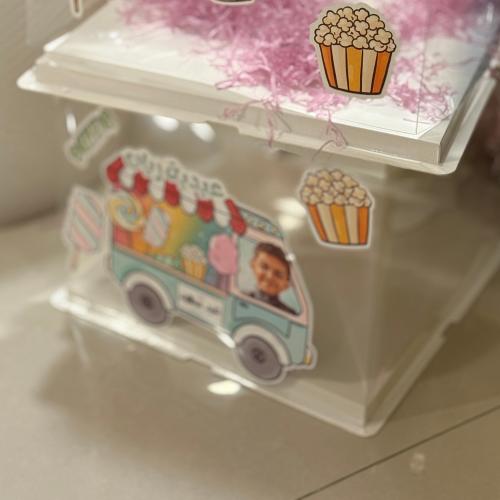 صندوق العيديات الشفاف