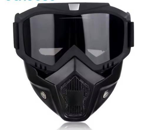 قناع نظاره قابل للفصل و فلتر للفم يمكن استخدام قنا...