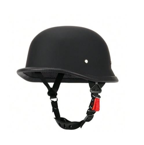 خوذه دراجة ناريه كلاسيكية اللون اسود مطفي المقاس M