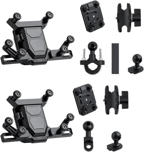 حامل جوال للدرجات النارية قابل للدوران 360 درجه مم...