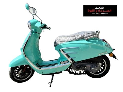 دراجة نارية عجيب وسام ناري موديل 2024 اللون اخضر