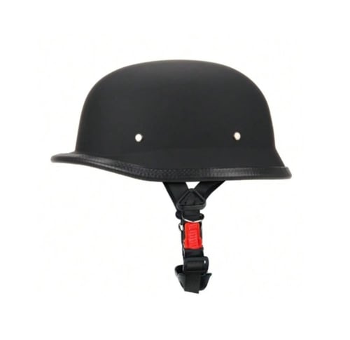 خوذه دراجة ناريه كلاسيكية اللون اسود مطفي المقاس M