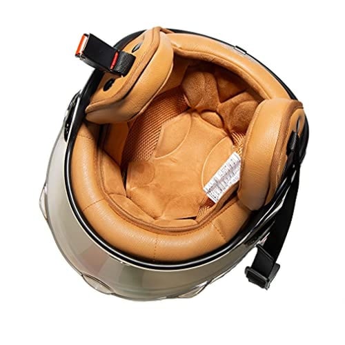 خوذة مفتوحة الوجه مع قناع، خوذة عجيب خوذة دراجات ن...