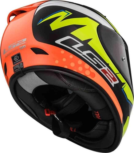 خوذة دراجة نارية LS2 FF323 Arrow R EVO V، أسود/أصف...