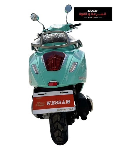دراجة نارية عجيب وسام ناري موديل 2024 اللون اخضر