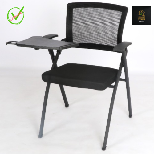 كرسي قابل للطي ثابت لون اسود