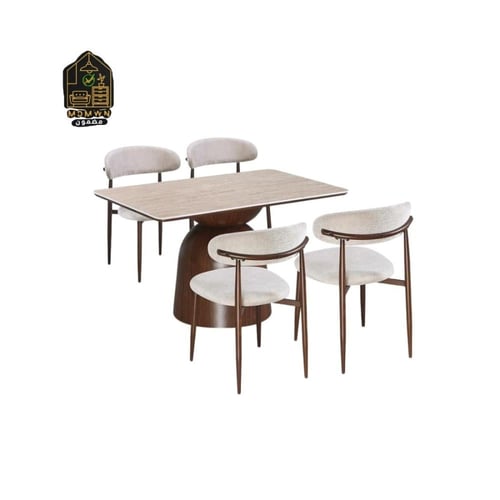 طاولة طعام سيراميك مودرن مع كراسي