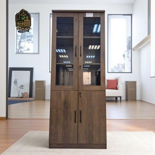 دولاب مكتب خشب بتصميم عصري الوان متعددة