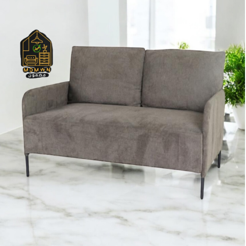 أريكة شخصين لون رمادي