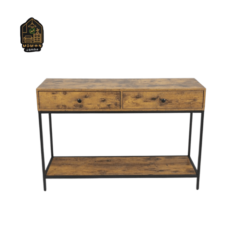 طاولة جانبية ب2 درج تصميم عصري وخشب عالي الجودة