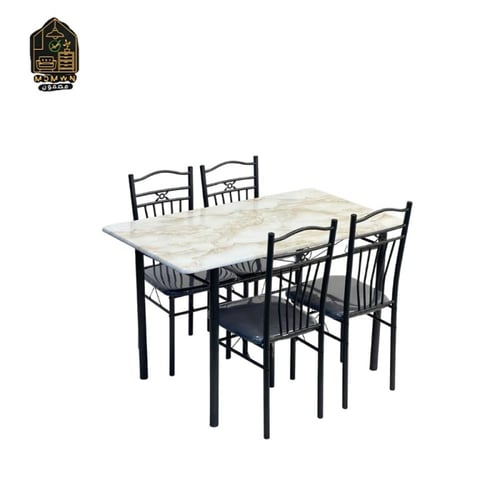 طاولة طعام مع 4 كراسي 120 سم