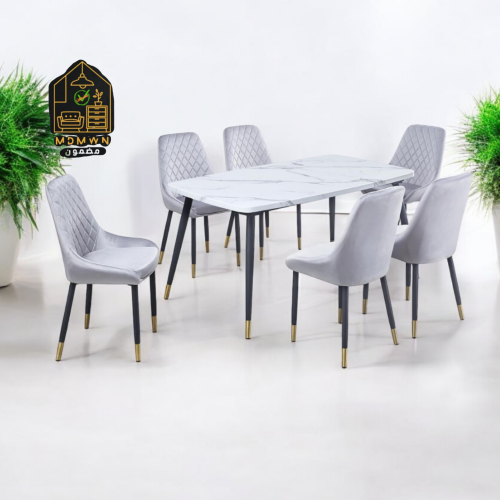 طاولة طعام رخام ابيض