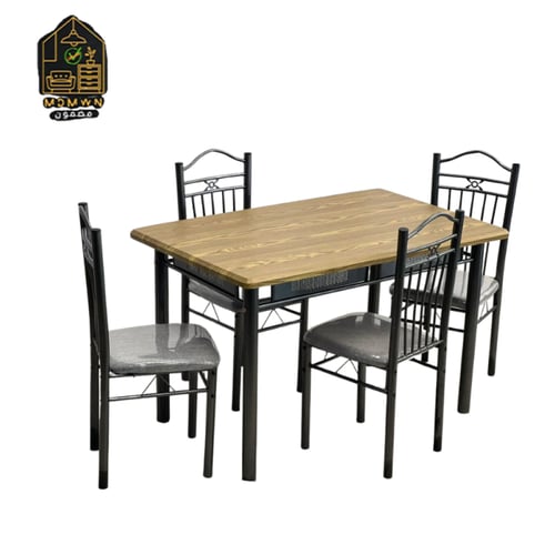 طقم طاولة طعام و4 كراسي 120 سم
