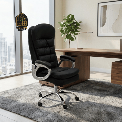 Two-tone swivel executive office chair