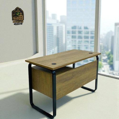 مكتب عصري بفتحات تنظيم الأسلاك مقاس 100سم