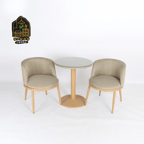 طقم طاولة طعام وكرسيين