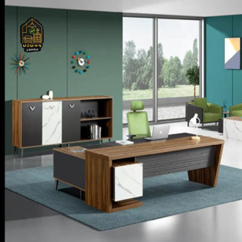 طقم المدير المودرن لمسة رخام وأناقة خشب