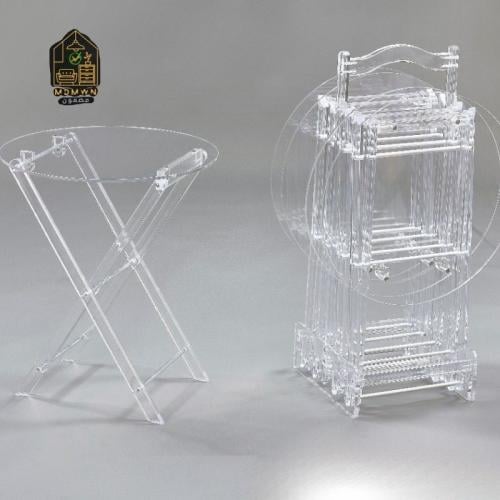 شنطة طاولات أكريليك تصميمها شفاف يضفي لمسة عصرية ل...