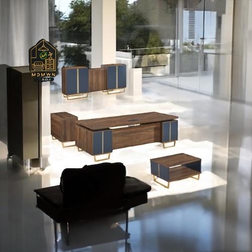 طقم مكتب عصري مع دولاب وطاولة