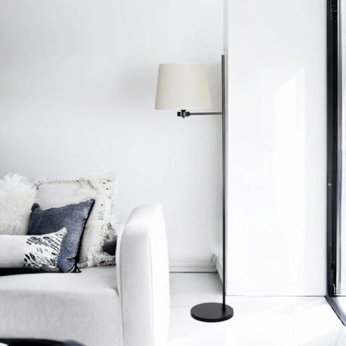 انارة ارضية لون اسود وأبيض