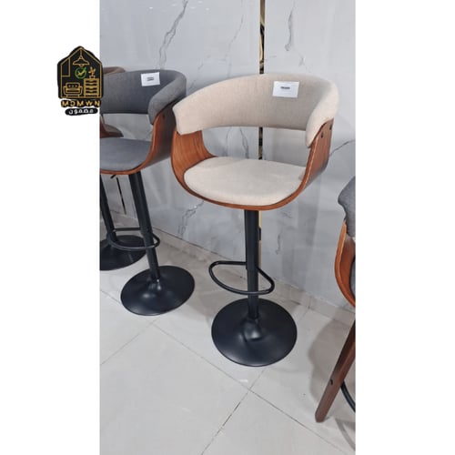 كرسي بستيم قماش عصري بني