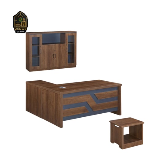 طقم مكتب مودرن مع خزانة