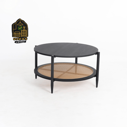 طاولة وسط مفرد دورين راتان أسود مقاسات