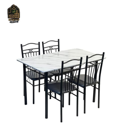 طاولة طعام مع 4 كراسي 120 سم