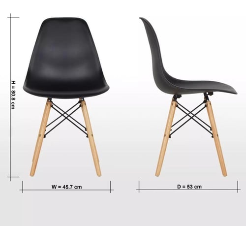 كرسي مودرن لون اسود