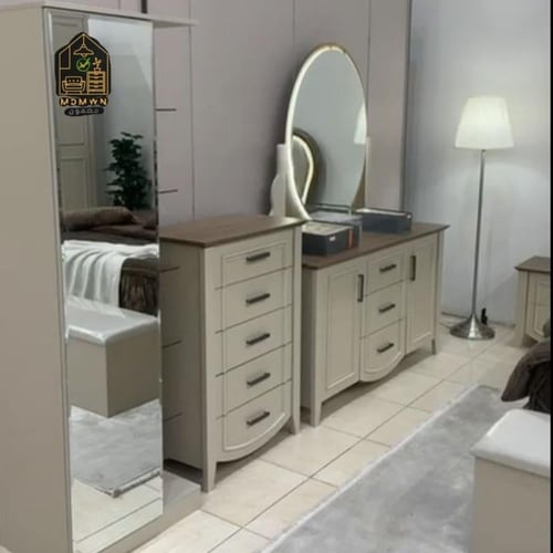 طقم غرفة نوم تصميم عصري جذاب وانيق