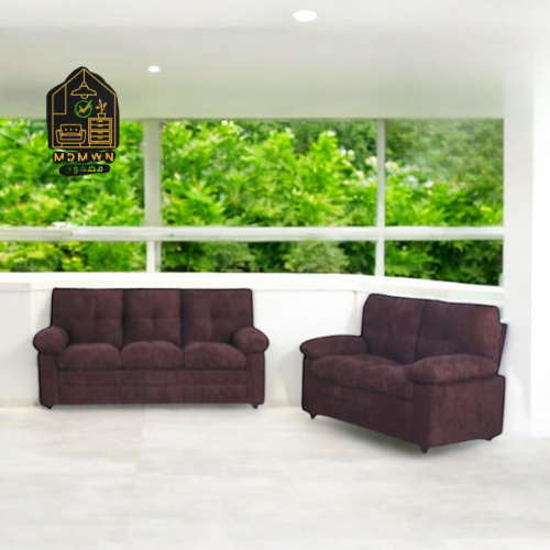 طقم كنب مكون من صوفا ثلاثية و ثنائية