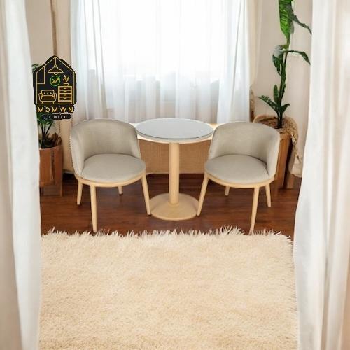 طقم طاولة طعام وكرسيين