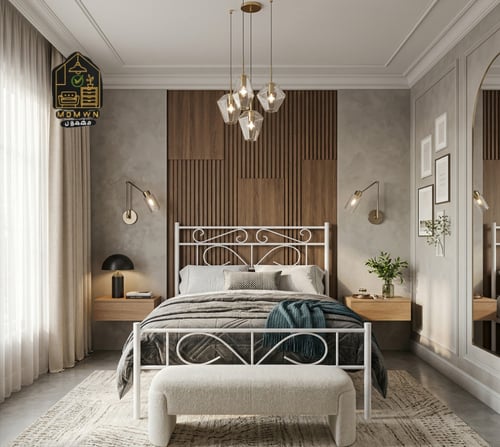 سرير مفرد حديد مودرن 190 سم