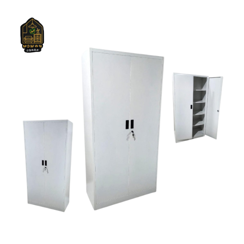 دولاب ملفات حديدي بتصميم أنيق مغلق بالكامل