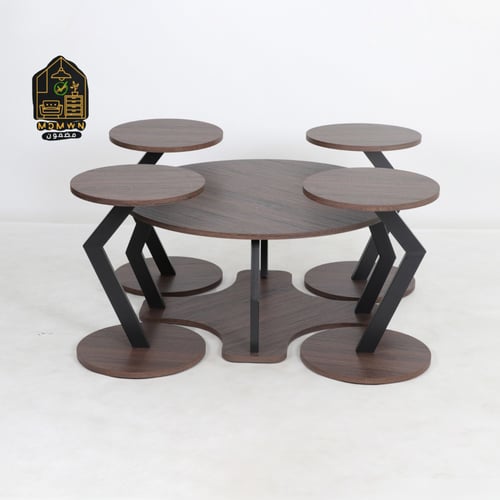 طقم طاولات خدمة بني