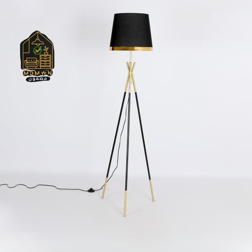 ابجورة طويلة عصرية لون اسود وذهبي