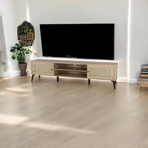 طاولة تلفزيون ( 50*40*200 ) سم لون خشبي