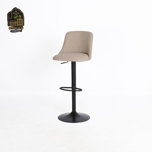 كرسي بار أنيق بقاعدة حديد