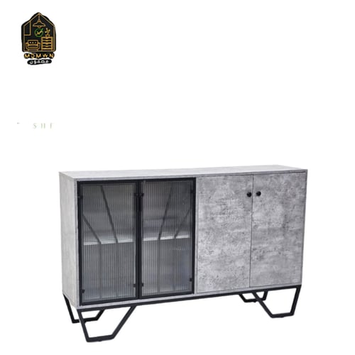 دولاب تخزين خشب بتصميم عصري