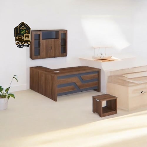 طقم مكتب مودرن مع خزانة