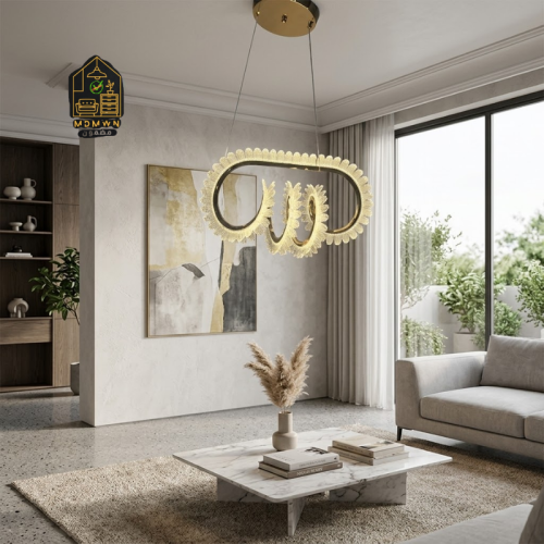ثريا مودرن LED بتصميم انسيابي فاخر