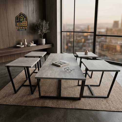 طقم طاولات خدمة مودرن الوان متعددة