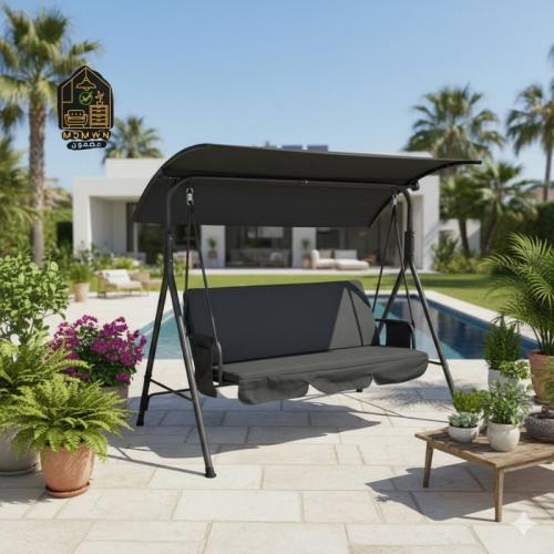 مرجيحة حديقة مودرن مع مظلة
