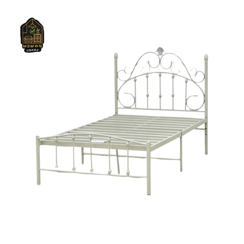 سرير حديد مزخرف بمسند قوسي أنيق 200*120