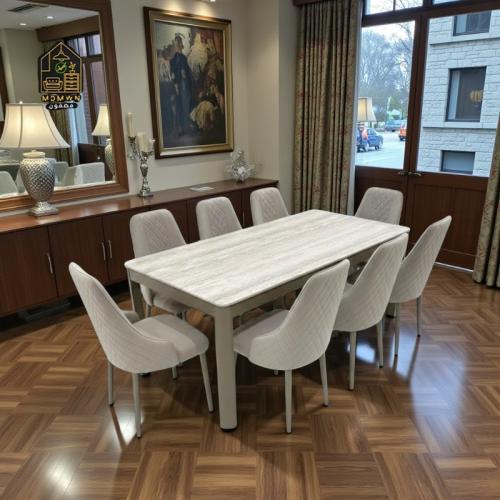 سفرة طعام رخامي مستطيل مقاسات متعددة